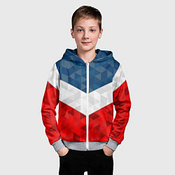 Толстовка на молнии детская Форма России, цвет: 3D-меланж — фото 2