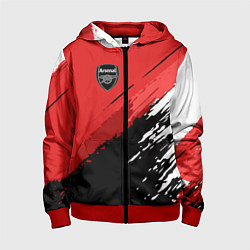 Толстовка на молнии детская FC Arsenal: Original, цвет: 3D-красный