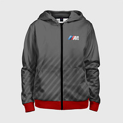 Толстовка на молнии детская BMW M SPORT, цвет: 3D-красный