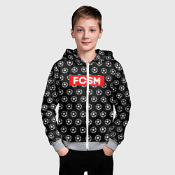 Толстовка на молнии детская FCSM Supreme, цвет: 3D-меланж — фото 2