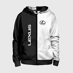 Детская толстовка на молнии Lexus: Black & White