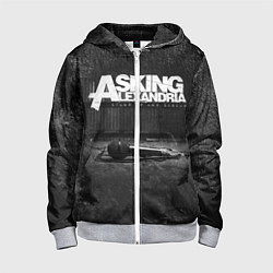 Толстовка на молнии детская Asking Alexandria: Black Micro, цвет: 3D-меланж