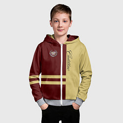 Толстовка на молнии детская Cadillac, цвет: 3D-меланж — фото 2