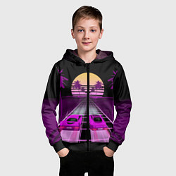 Толстовка на молнии детская Digital Race, цвет: 3D-черный — фото 2