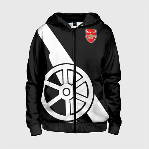 Детская толстовка на молнии FC Arsenal: Exclusive / 3D-Черный – фото 1