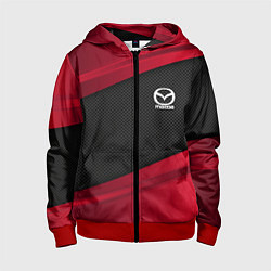 Толстовка на молнии детская Mazda: Red Sport, цвет: 3D-красный