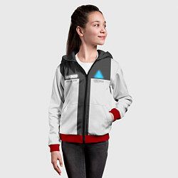 Толстовка на молнии детская RK900: Become Human, цвет: 3D-красный — фото 2