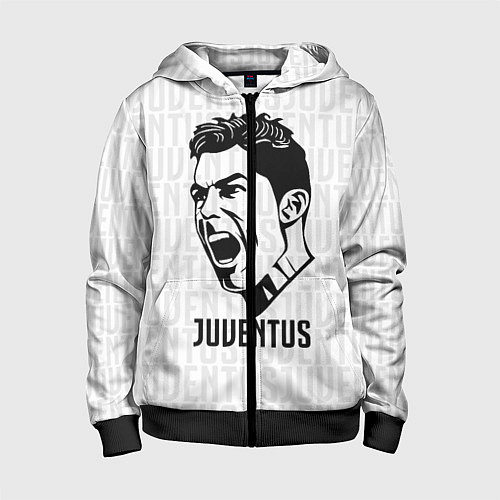 Детская толстовка на молнии Juve Ronaldo / 3D-Черный – фото 1