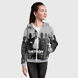 Толстовка на молнии детская Detroit: Become Human, цвет: 3D-меланж — фото 2