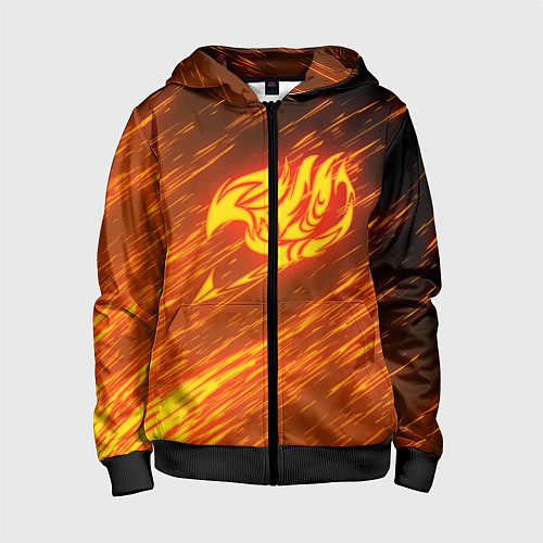 Детская толстовка на молнии NATSU DRAGNEEL / 3D-Черный – фото 1