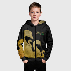 Толстовка на молнии детская GUSSI: Gold Edition, цвет: 3D-черный — фото 2