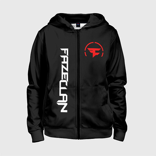 Детская толстовка на молнии FaZe Clan: E-Sports / 3D-Черный – фото 1