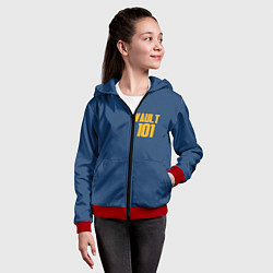 Толстовка на молнии детская VAULT 101, цвет: 3D-красный — фото 2