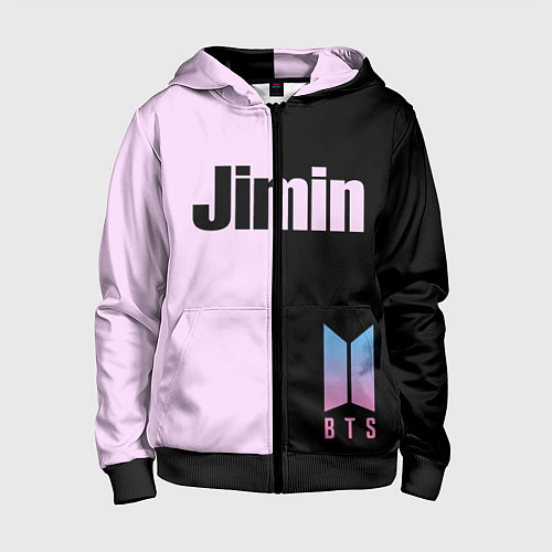 Детская толстовка на молнии BTS Jimin / 3D-Черный – фото 1