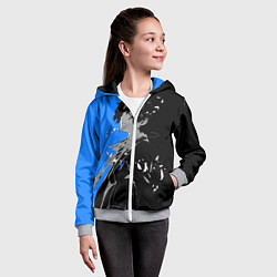 Толстовка на молнии детская Makoto Yuki: Persona 5, цвет: 3D-меланж — фото 2