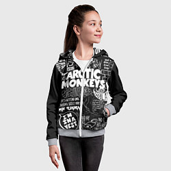 Толстовка на молнии детская Arctic Monkeys: I'm in a Vest, цвет: 3D-меланж — фото 2