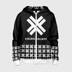 Толстовка на молнии детская Eskimo Callboy: Cross, цвет: 3D-белый