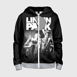 Толстовка на молнии детская Linkin Park, цвет: 3D-меланж
