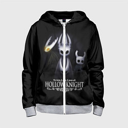 Толстовка на молнии детская Hollow Knight, цвет: 3D-меланж