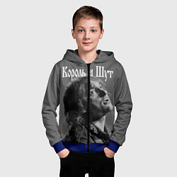 Толстовка на молнии детская Король и Шут, цвет: 3D-синий — фото 2