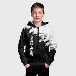 Толстовка на молнии детская ЧЁРНЫЙ КЛЕВЕР, цвет: 3D-черный — фото 2