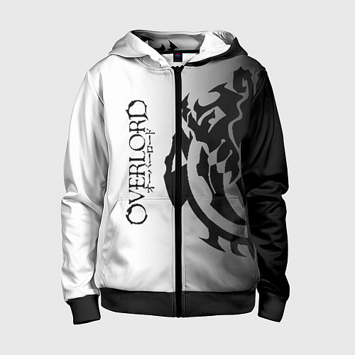 Детская толстовка на молнии Overlord / 3D-Черный – фото 1