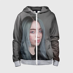 Детская толстовка на молнии Billie Eilish: Ocean Eyes