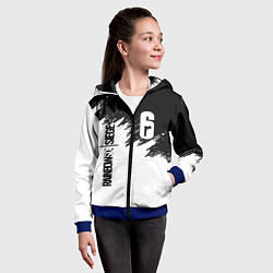 Толстовка на молнии детская RAINBOW SIX SIEGE, цвет: 3D-синий — фото 2