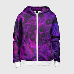 Детская толстовка на молнии Abstract purple