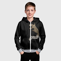 Толстовка на молнии детская И мой зверёк со мною, цвет: 3D-меланж — фото 2