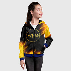 Толстовка на молнии детская DOCTOR WHO, цвет: 3D-синий — фото 2