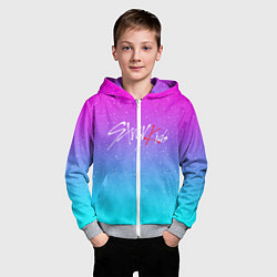 Толстовка на молнии детская STRAY KIDS, цвет: 3D-меланж — фото 2