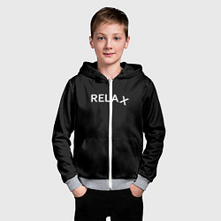Толстовка на молнии детская Relax 1, цвет: 3D-меланж — фото 2