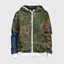 Детская толстовка на молнии Карта в Heroes 3