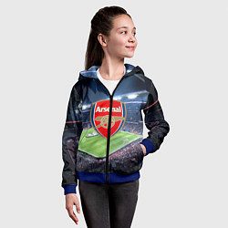 Толстовка на молнии детская FC Arsenal, цвет: 3D-синий — фото 2