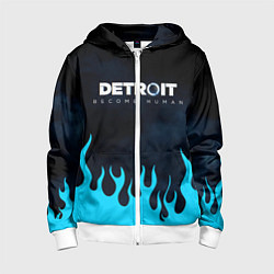 Толстовка на молнии детская DETROIT: BECOME HUMAN, цвет: 3D-белый