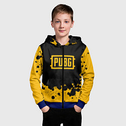 Толстовка на молнии детская PUBG, цвет: 3D-синий — фото 2