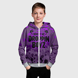 Толстовка на молнии детская Droppin Boys, цвет: 3D-меланж — фото 2
