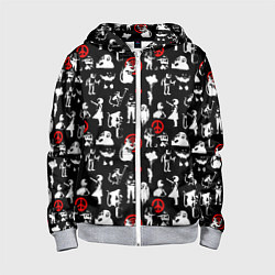 Детская толстовка на молнии Banksy