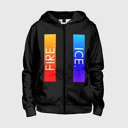 Детская толстовка на молнии FIRE ICE