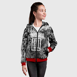 Толстовка на молнии детская LINDEMANN, цвет: 3D-красный — фото 2