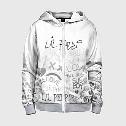 Толстовка на молнии детская LIL PEEP, цвет: 3D-меланж