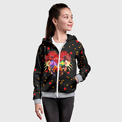 Толстовка на молнии детская UNDERTALE, цвет: 3D-меланж — фото 2