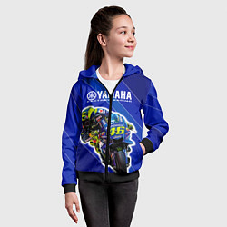 Толстовка на молнии детская Valentino Rossi, цвет: 3D-черный — фото 2