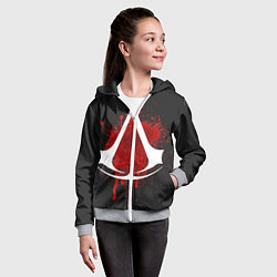 Толстовка на молнии детская Assassin’s Creed, цвет: 3D-меланж — фото 2