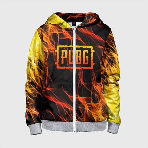 Детская толстовка на молнии PUBG / 3D-Меланж – фото 1