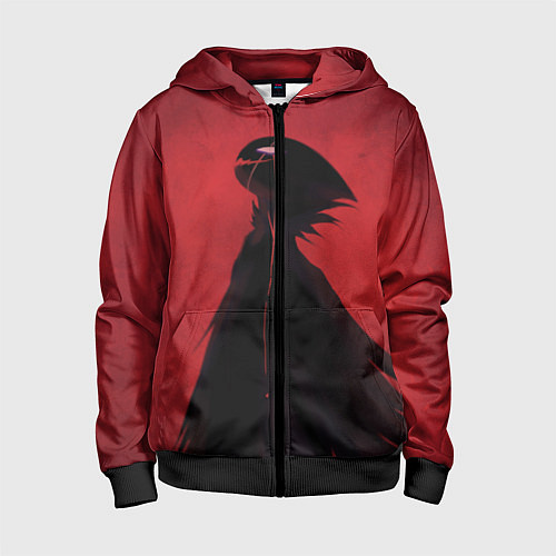 Детская толстовка на молнии Hollow Knight / 3D-Черный – фото 1