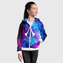 Толстовка на молнии детская ASSASSINS CREED, цвет: 3D-белый — фото 2