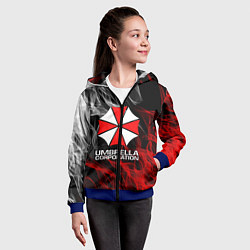 Толстовка на молнии детская UMBRELLA CORP, цвет: 3D-синий — фото 2
