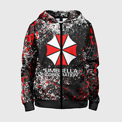 Толстовка на молнии детская UMBRELLA CORP, цвет: 3D-черный